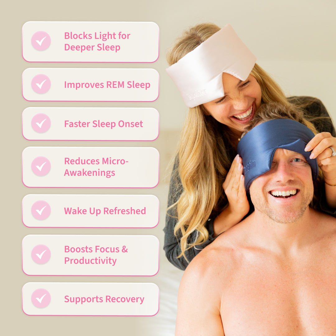 His & Hers Silk Sleep Mask Bundle (Save 20%) - Tapeher