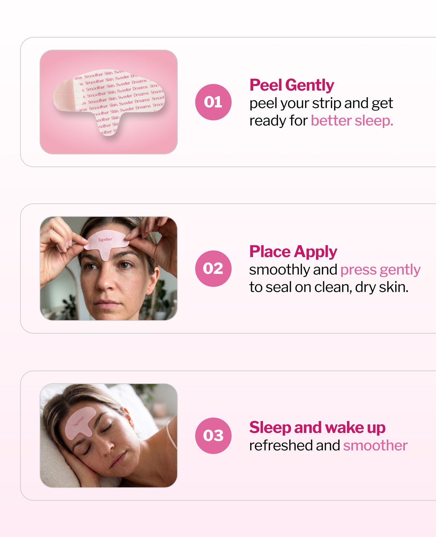 Tapeher Forehead Smoothing Tape