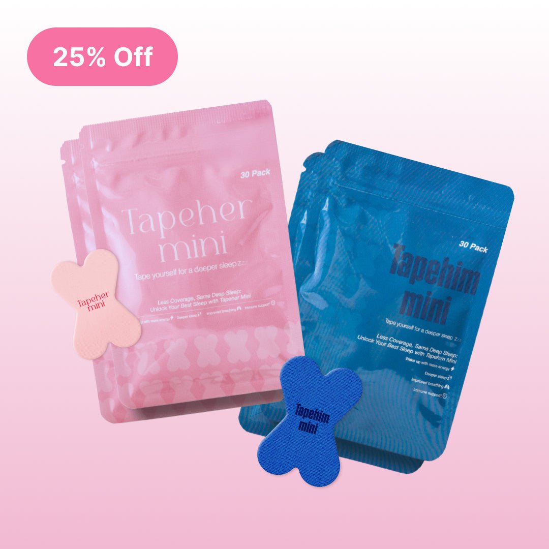 His & Hers Mini Mouth Tape Bundle (Save 25%) - Tapeher
