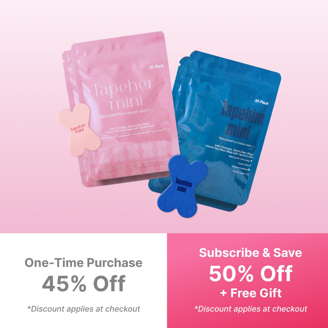 His & Hers Mini Mouth Tape Bundle (Save 45%) - Tapeher