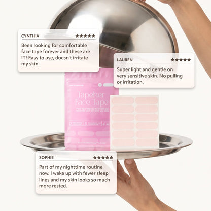 Tapeher Face Smoothing Strips - 120 Pack - Tapeher