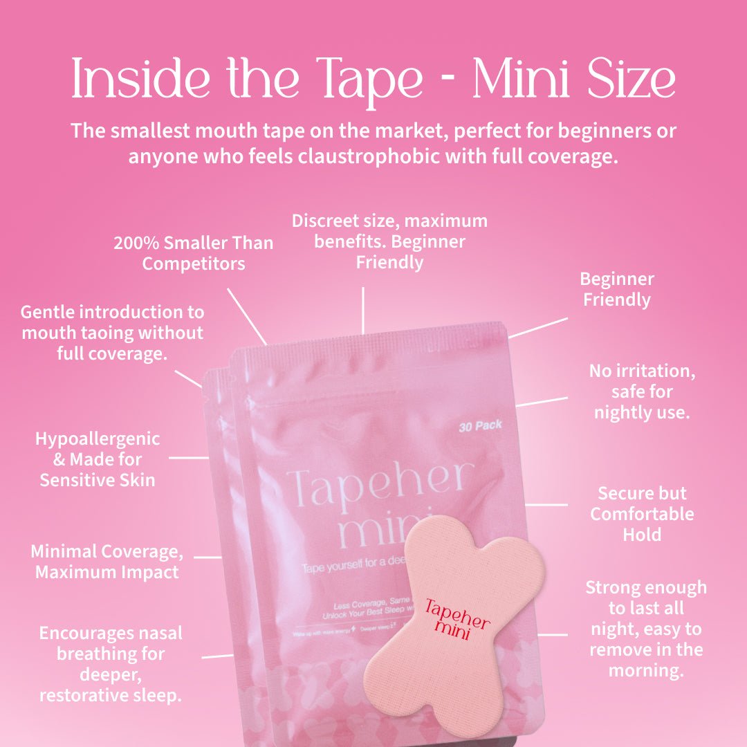 Tapeher Mini Mouth Tape - 30 Pack - Tapeher