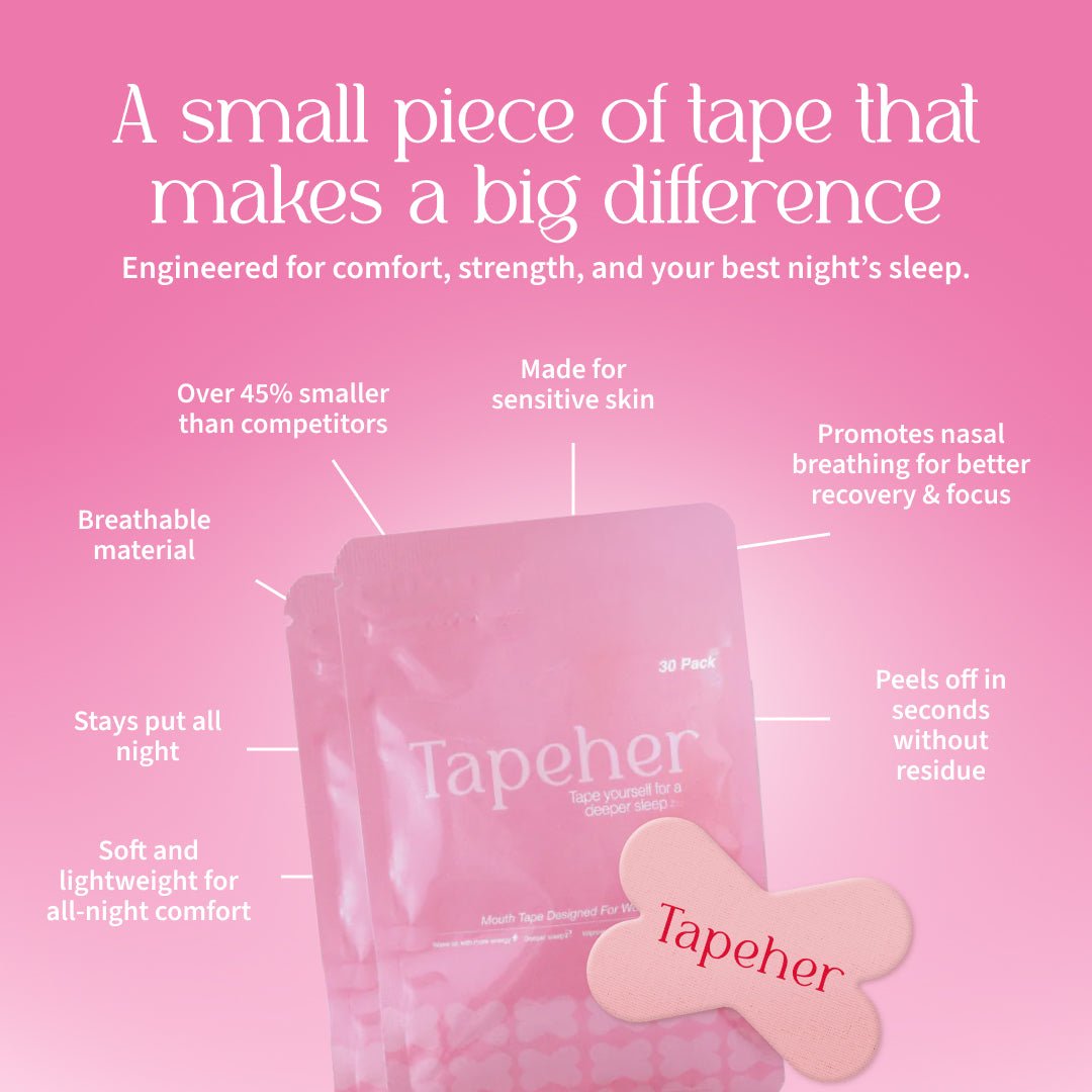 Tapeher Mouth Tape - 30 Pack - Tapeher