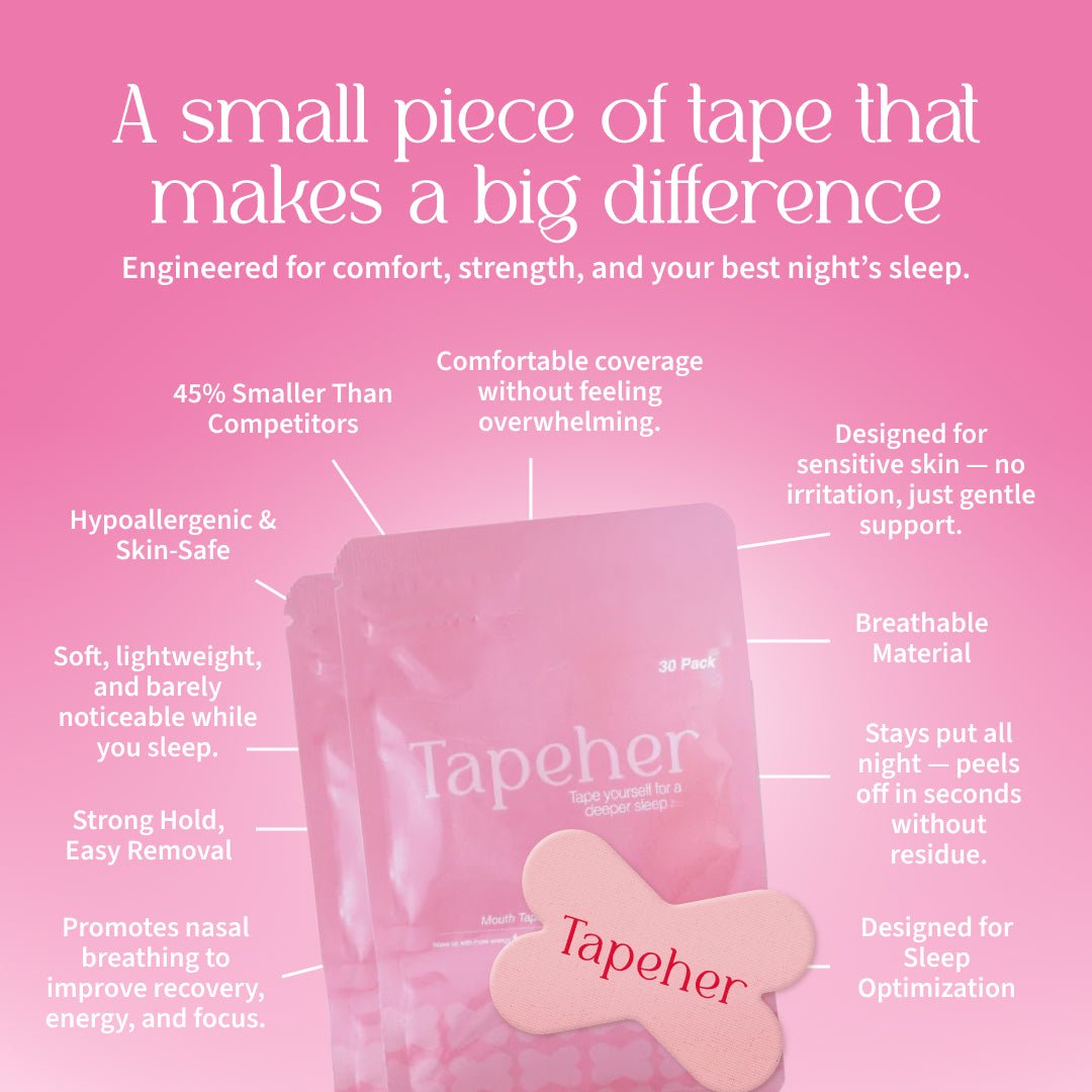 Tapeher Mouth Tape - 30 Pack - Tapeher